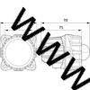 Kép 2/2 - 60 mm Modul 60 LED  távfényszóró
