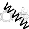 Kép 2/2 - 60 mm Modul 60 LED távfényszóró AGRO