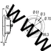 Kép 2/2 - Multivolt SPOT LED fekete