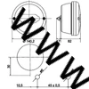 Kép 2/2 - 140 mm hibrid hátsó lámpa