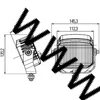Kép 2/2 - Power Beam 1000 tolatólámpa