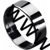 Kép 2/2 - 66 mm design gyűrűk ezüst kivitelben