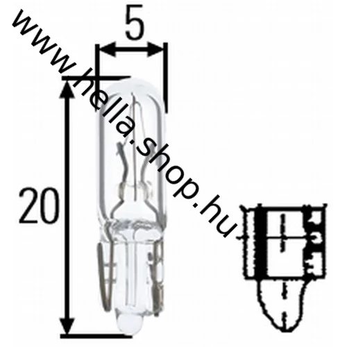 Kapcsoló izzó 12V/1,2W